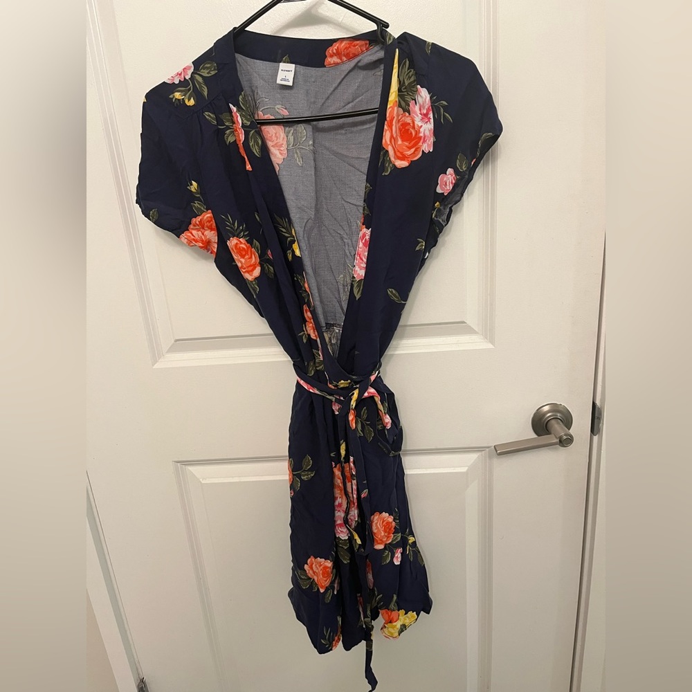 Old Navy Floral Wrap Dress